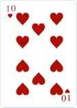 Ten of hearts